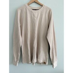 LL Bean Signature Slim Fit Shirt Waffle Knit Size XL Gorpcore Minimalist Granola